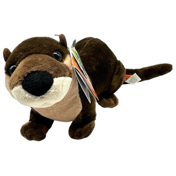 Wild Republic River Otter Plush 10" Cuddlekins Stuffed Animal NWT Nature Toy - Picture 3 of 6